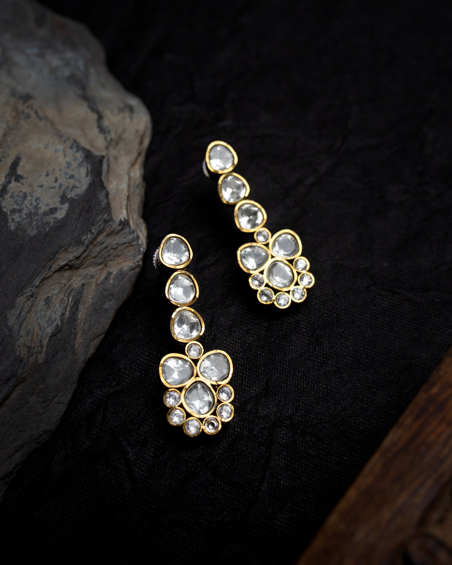 Moissanite polki string set