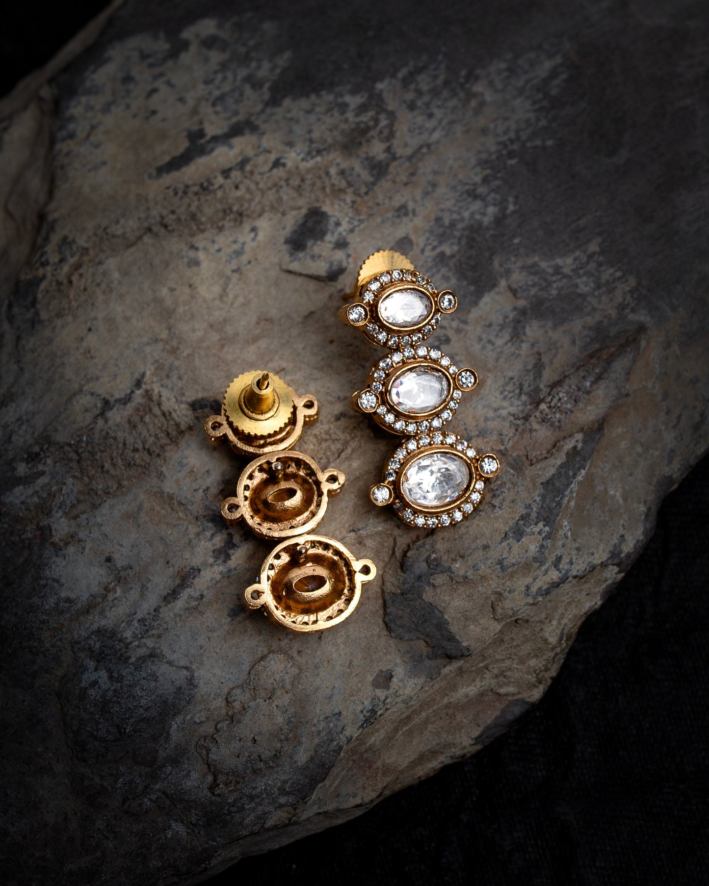 Moissanite polki string set