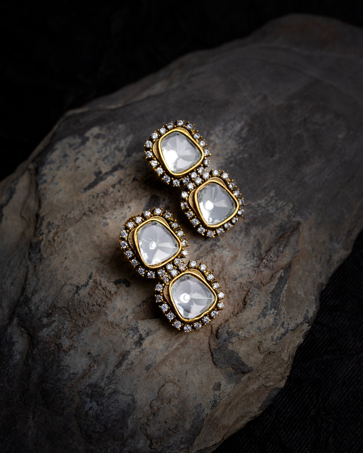 Moissanite polki choker set