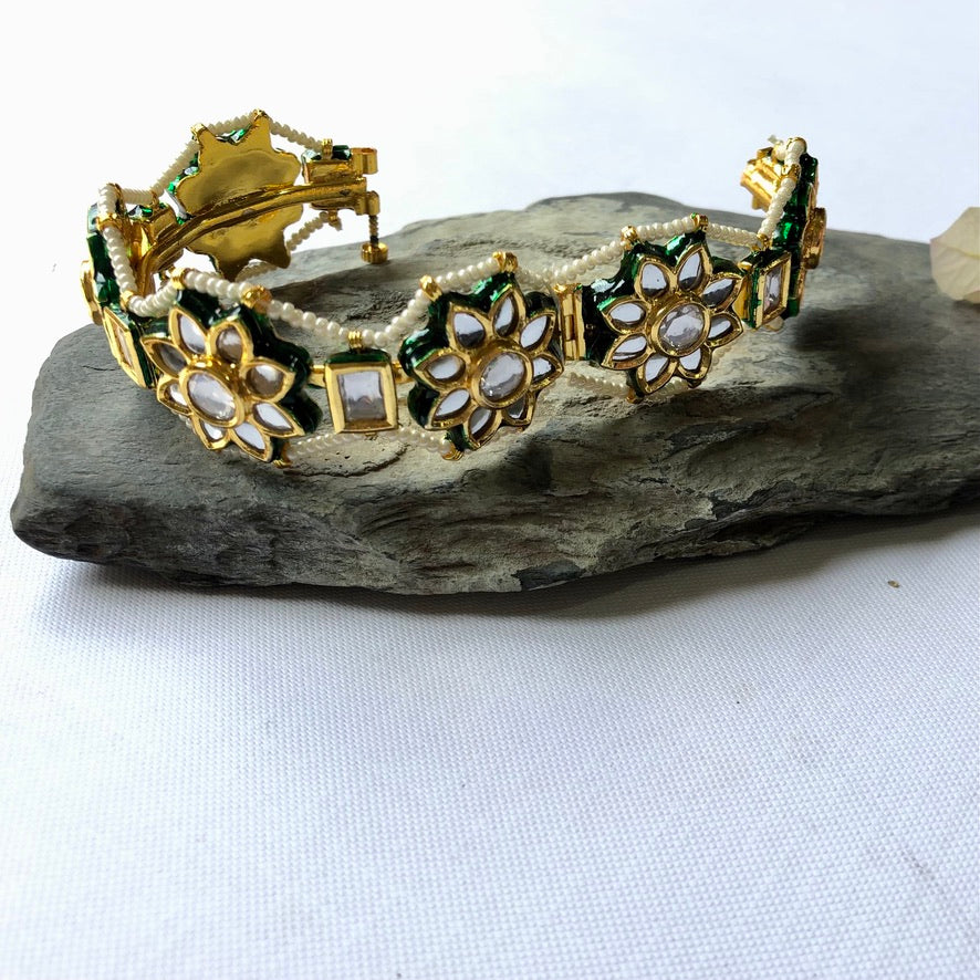 The Menaha Kundan Bangle