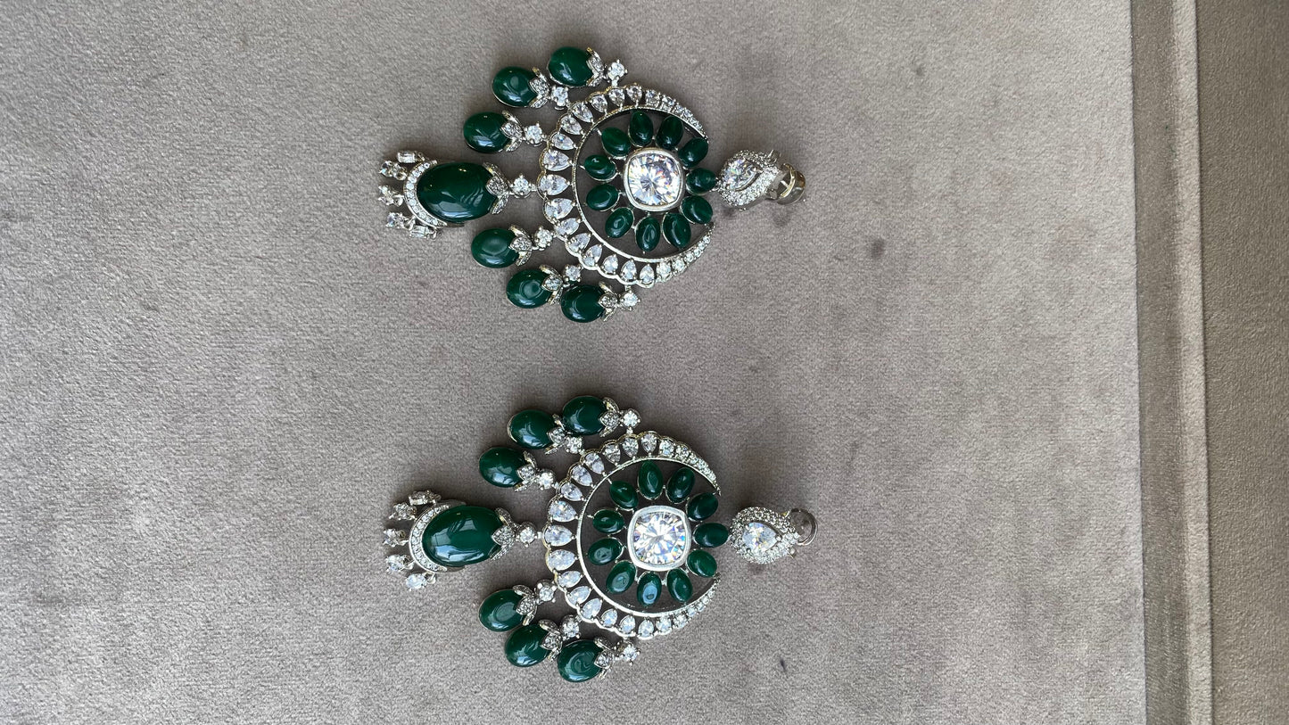 Zircon choker green set