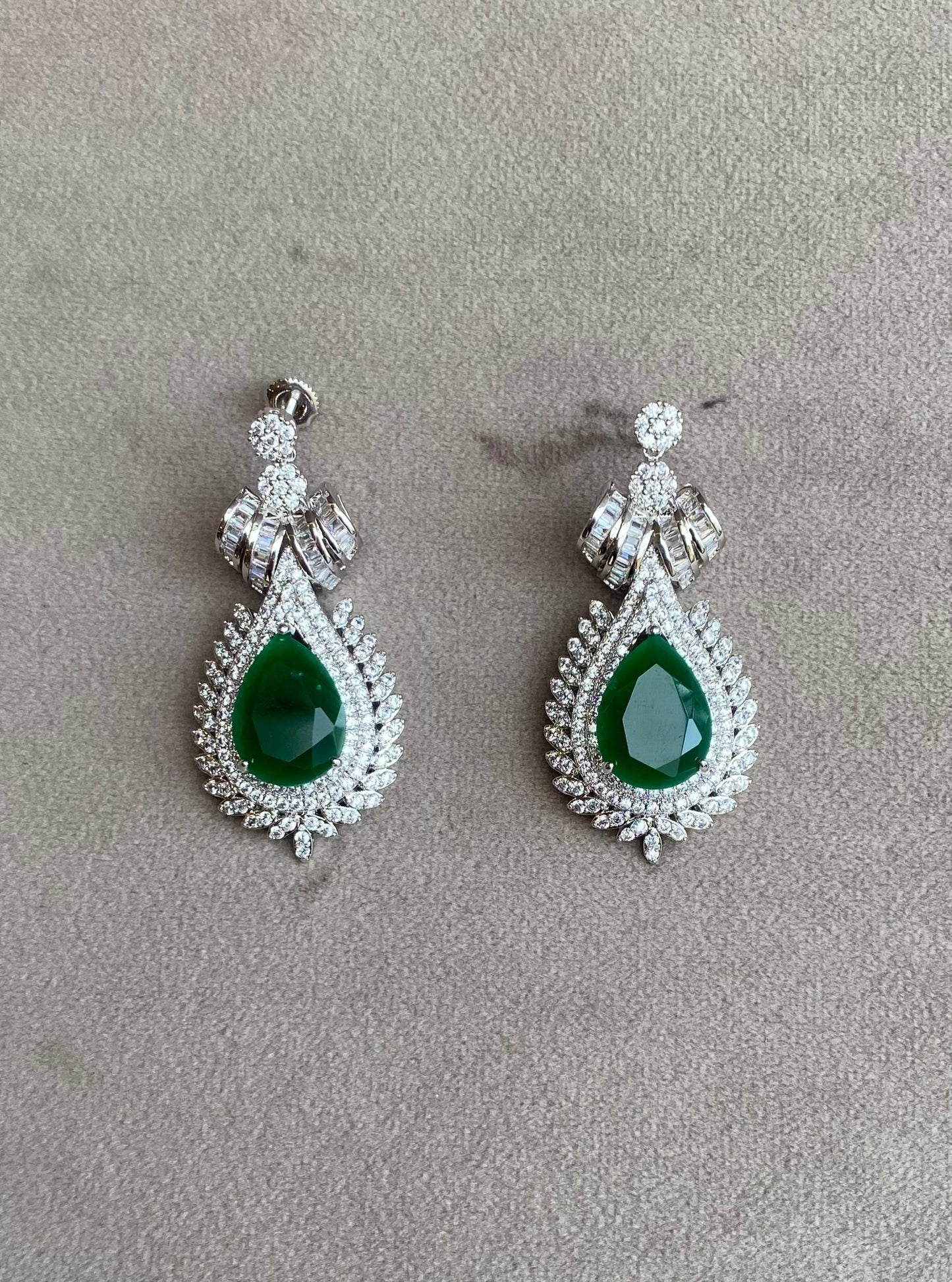Emerald drop necklace
