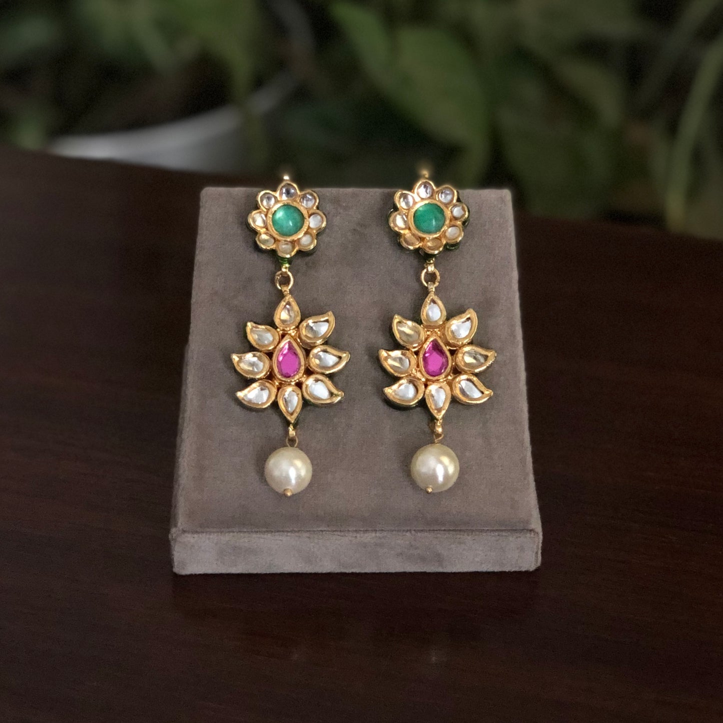 The Vegani Multi colored Kundan Necklace