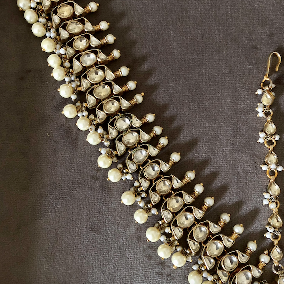 Arunima Matha Patti with Maang Tikka