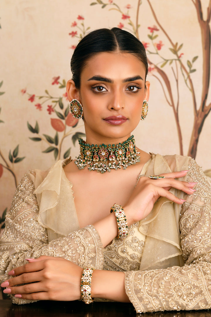 Roqa Jadau kundan Choker