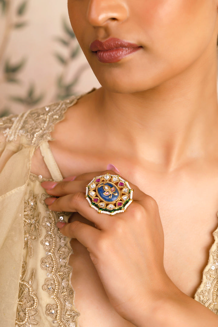 Kiya Kundan Polki Ring