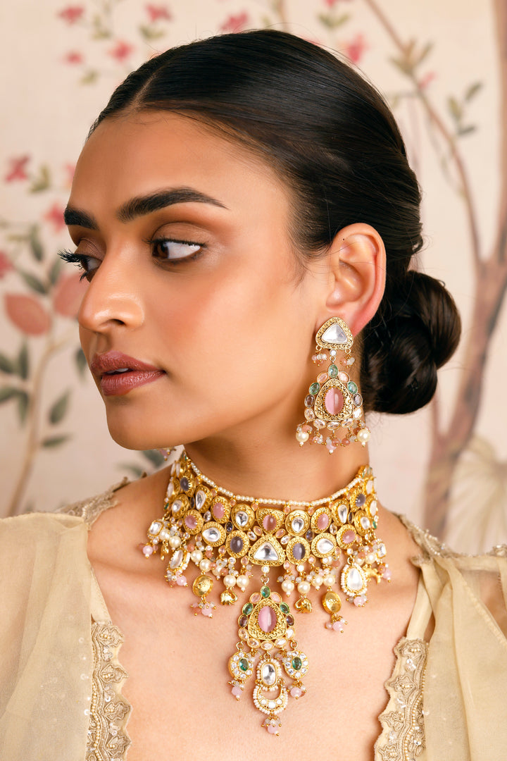 Inara Colourful Polki Choker
