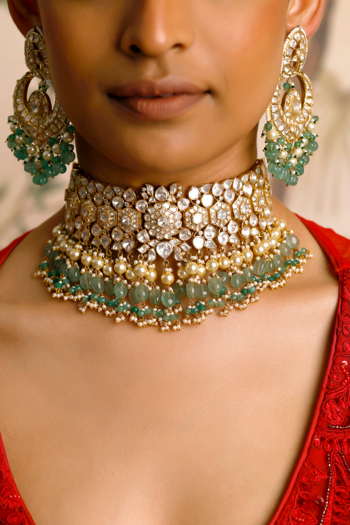 Rajwada Moissanite Choker
