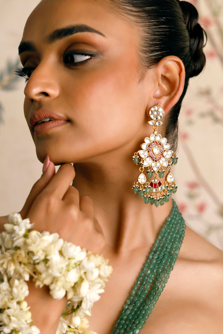 Zeenat Polki long Necklace