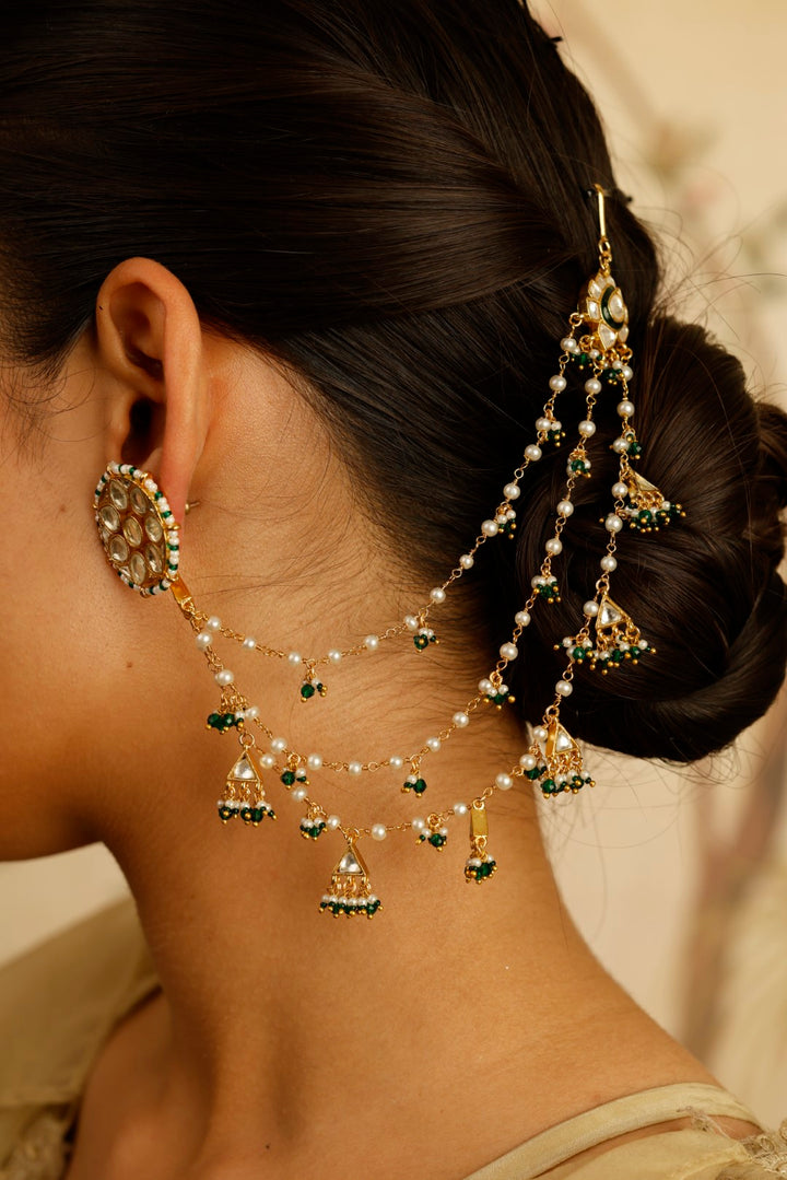 Arshia Polki Detached Ear Chain