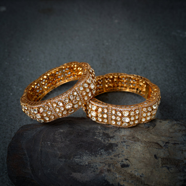 Arshia Polki Meena Bangle(Single Piece)