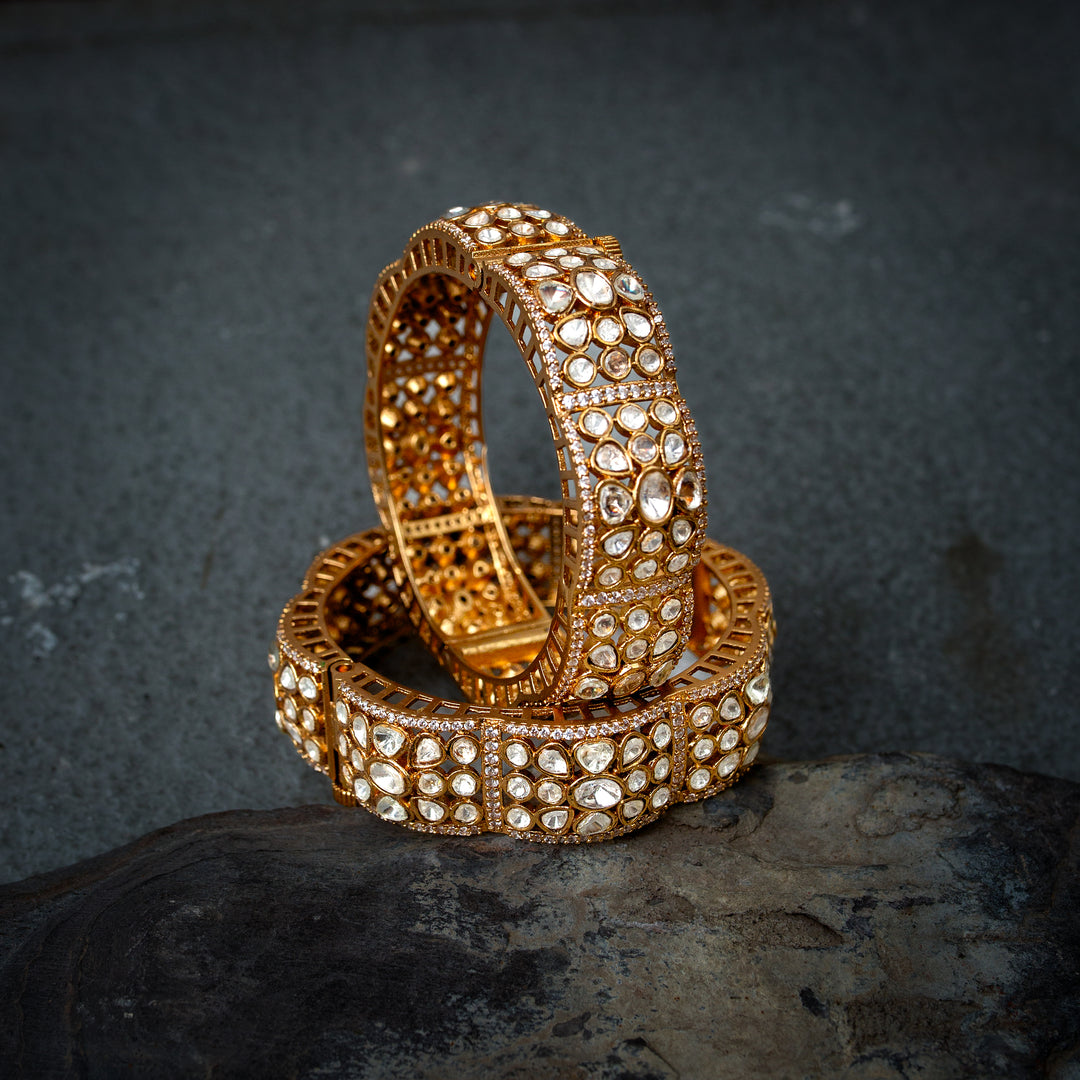 Arshia Polki Meena Bangle(Single Piece)