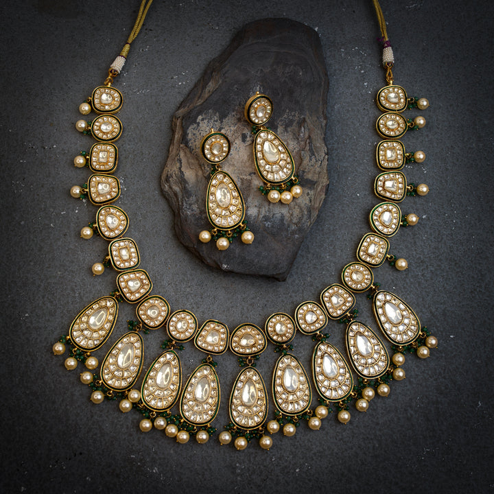 Arshia Green Polki Necklace