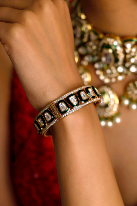 Banjara Polki Gold bangle(Single Piece)
