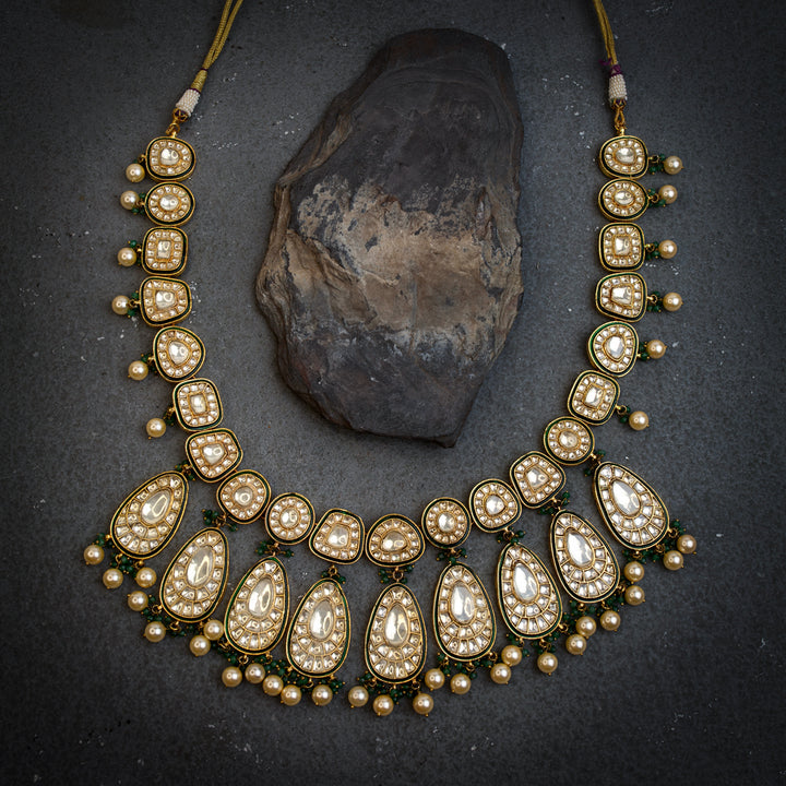 Arshia Green Polki Necklace