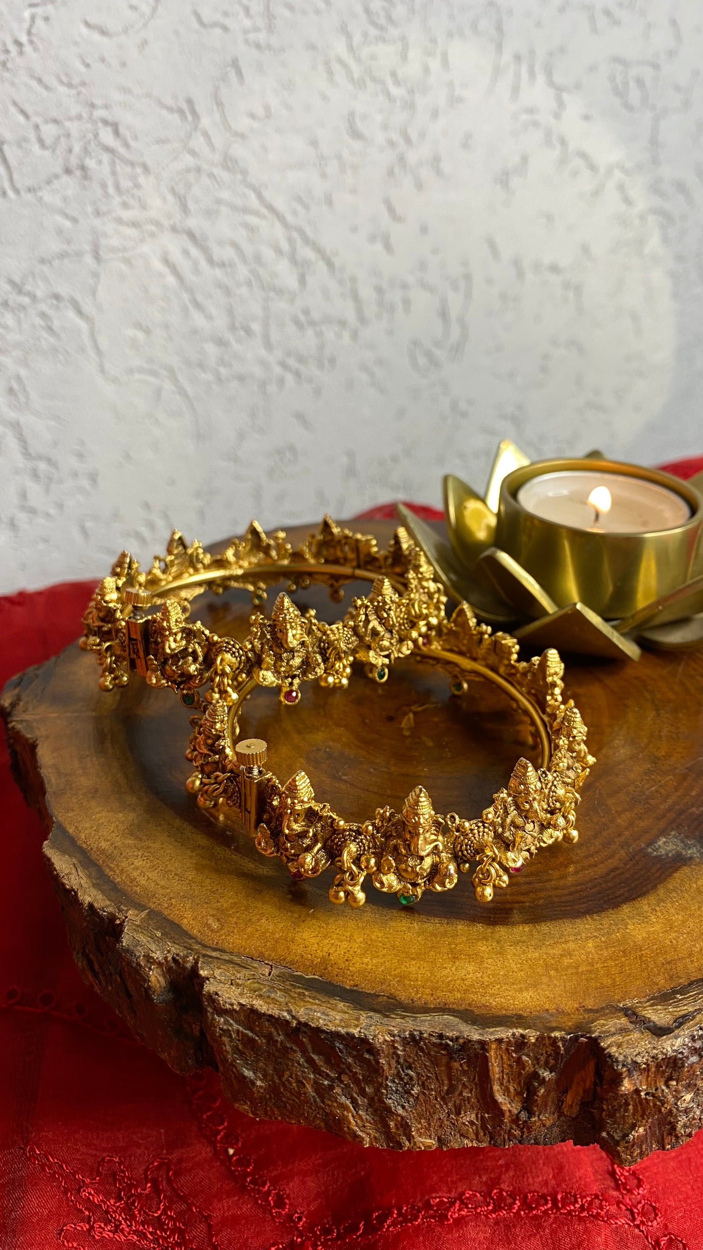 Ganesha Golden Openable Bangle