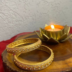 Polki Enamel (Meenakari) Openable Bangle