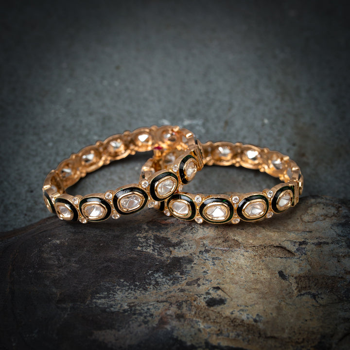 Inara Gulmarg polki bangle(Single Piece)