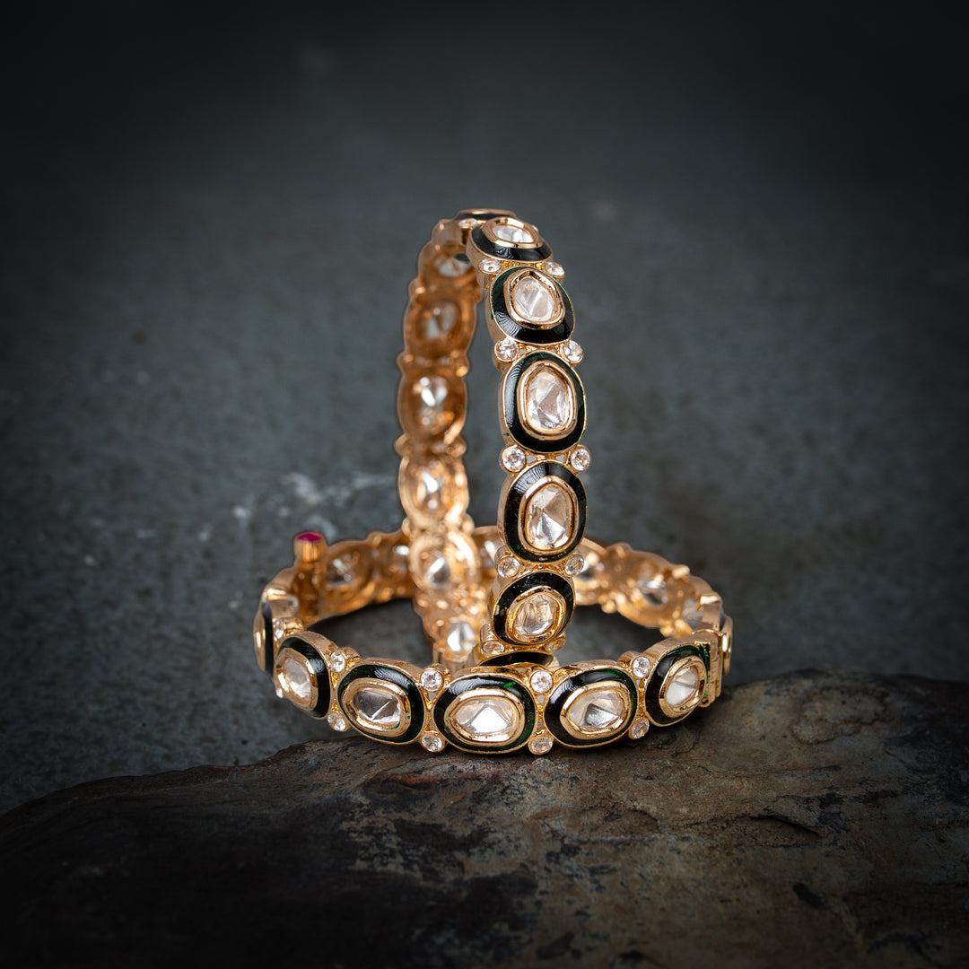 Inara Gulmarg polki bangle(Single Piece)