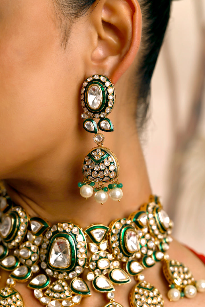 Ishq Moissanite Polki Choker Set