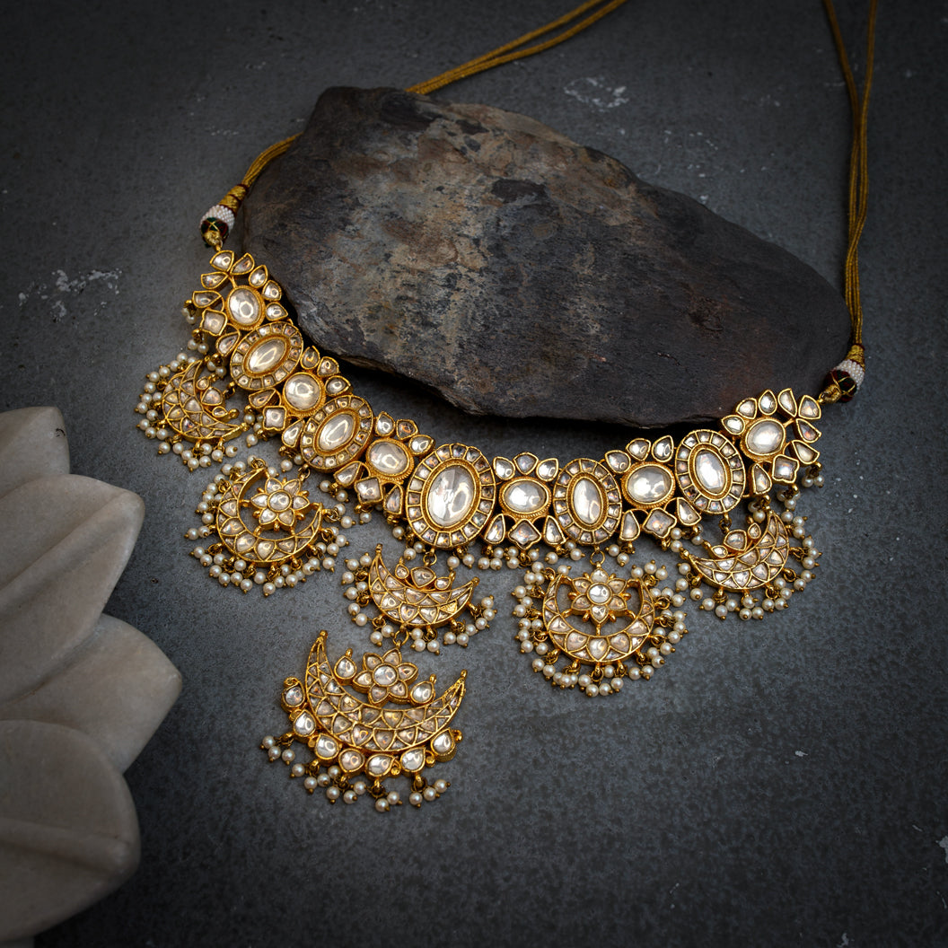 Mastani Gold Polki Necklace