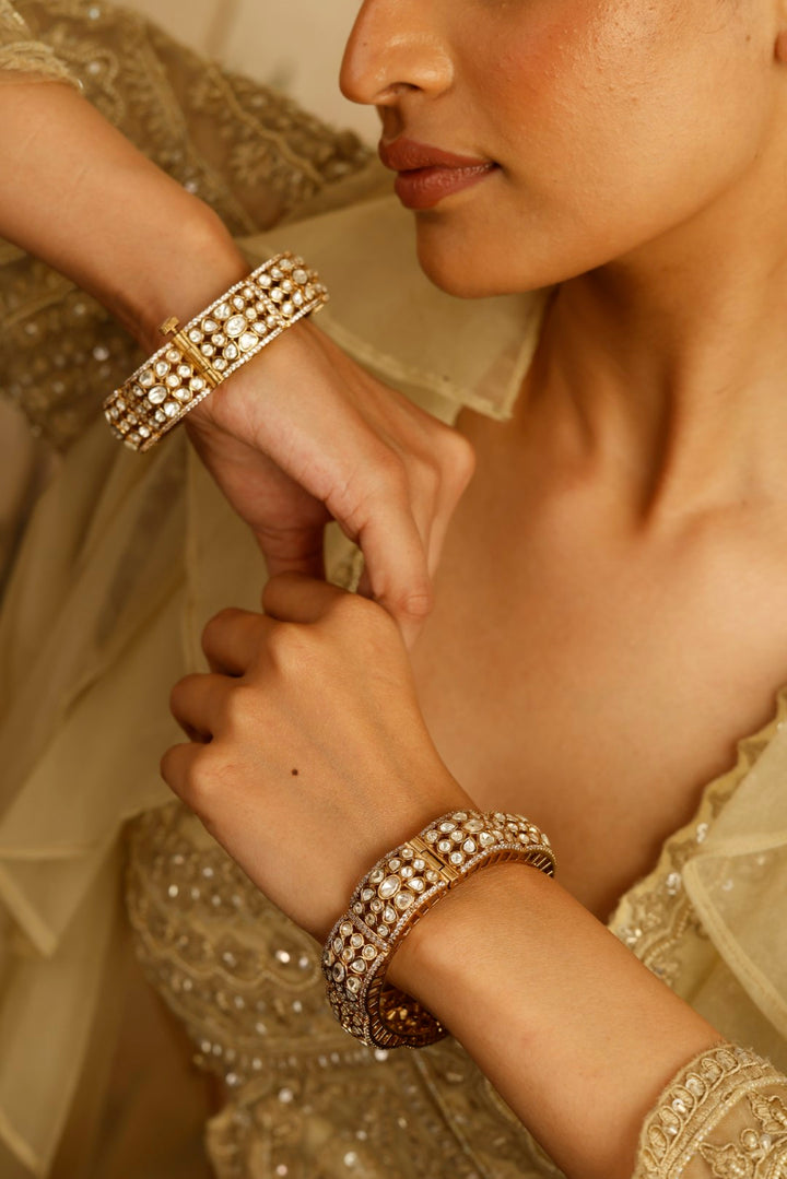 Arshia Polki Meena Bangle(Single Piece)