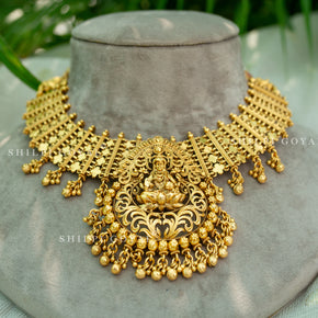 Temple gold necklace