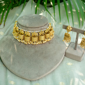 Elephant gold choker set