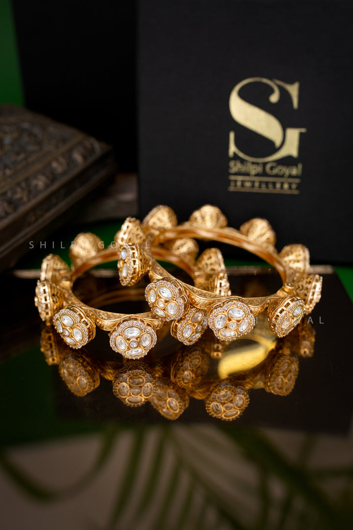 Inara polki Diamond bangle(Single Piece)