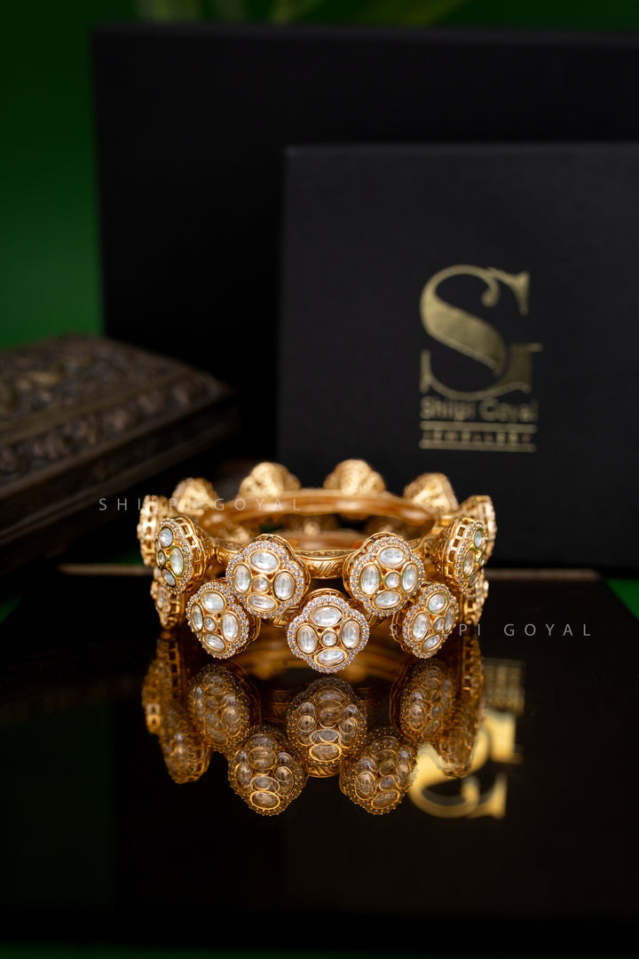 Inara polki Diamond bangle(Single Piece)