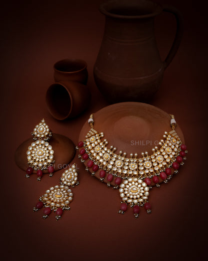 Polki necklace set