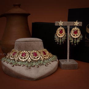 Kundan necklace set