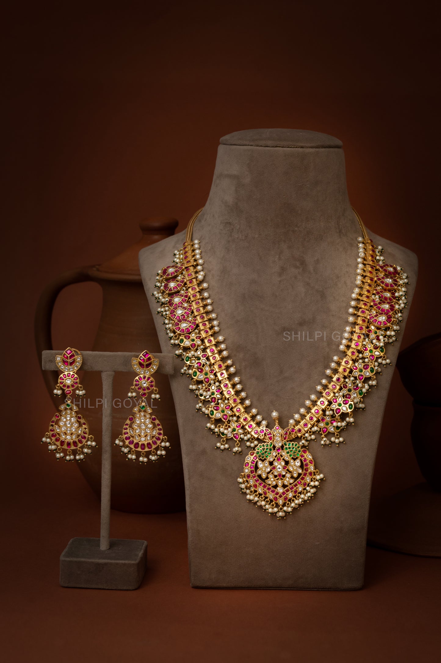 Kundan necklace set