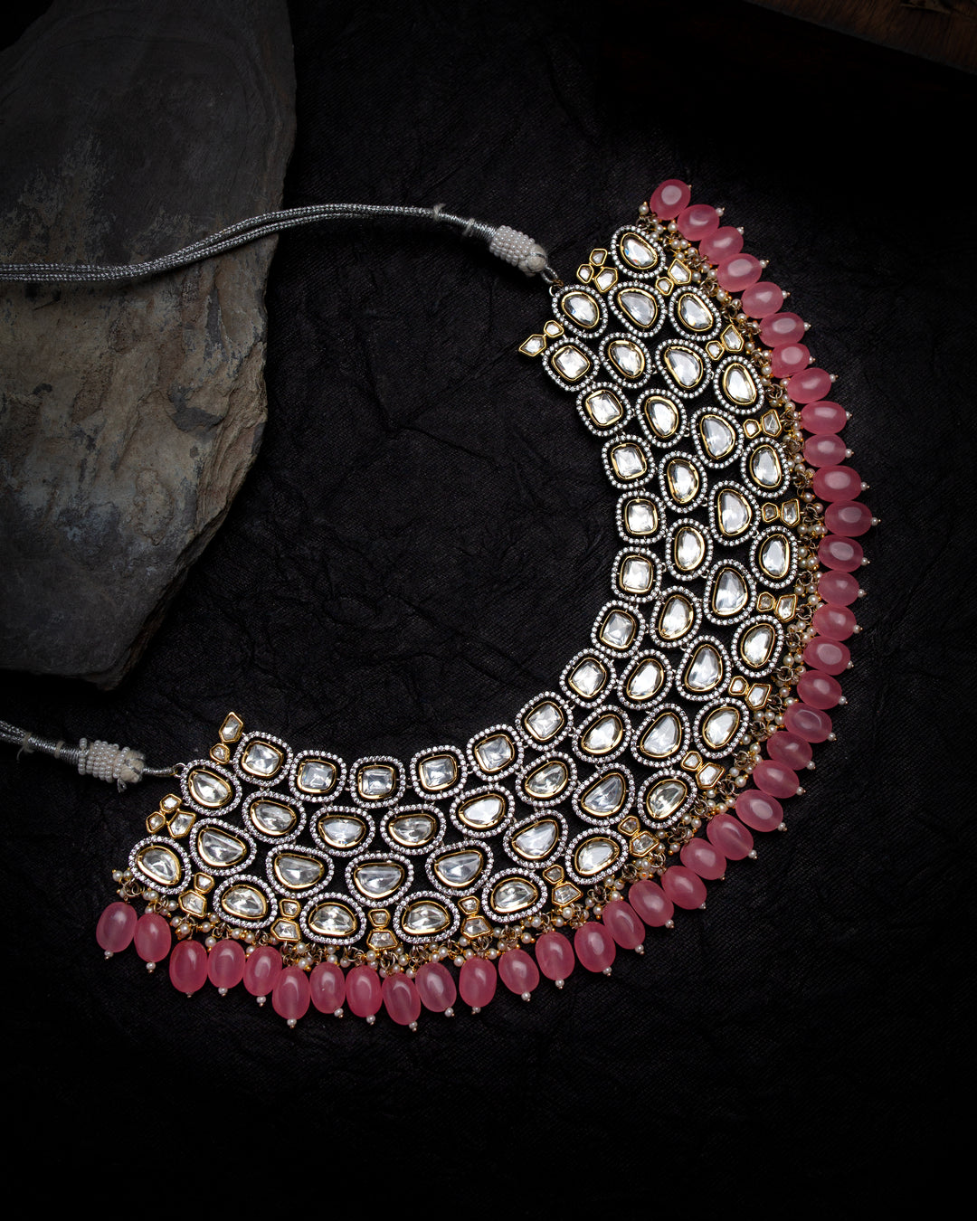 Arshia Pink Polki Necklace