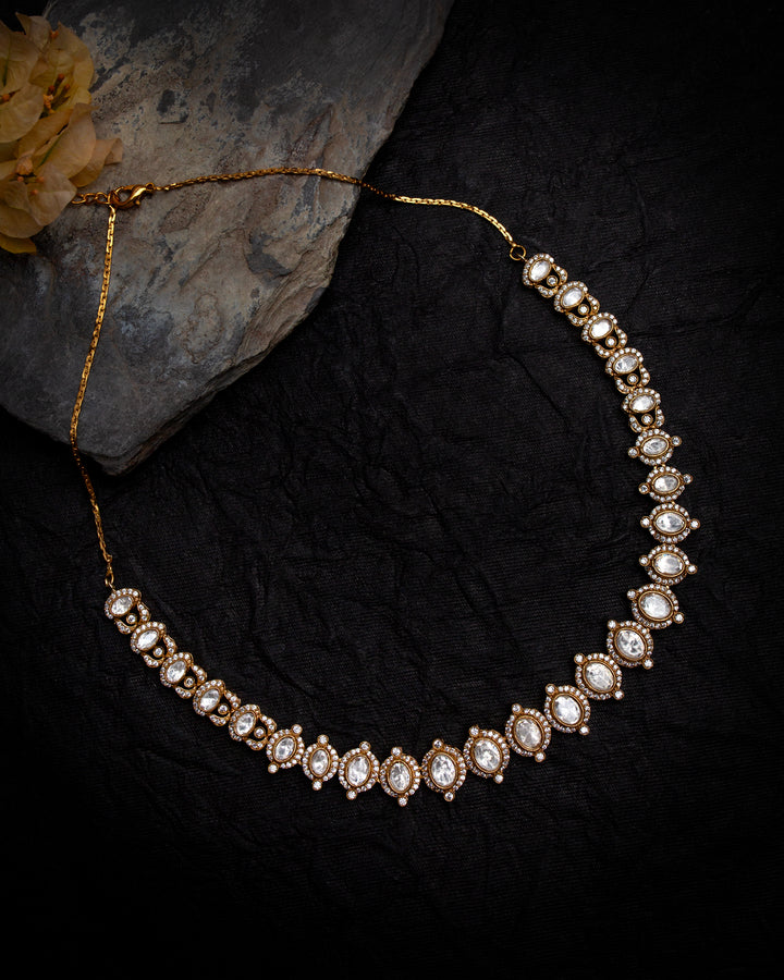 Firdaus Polki Necklace Set