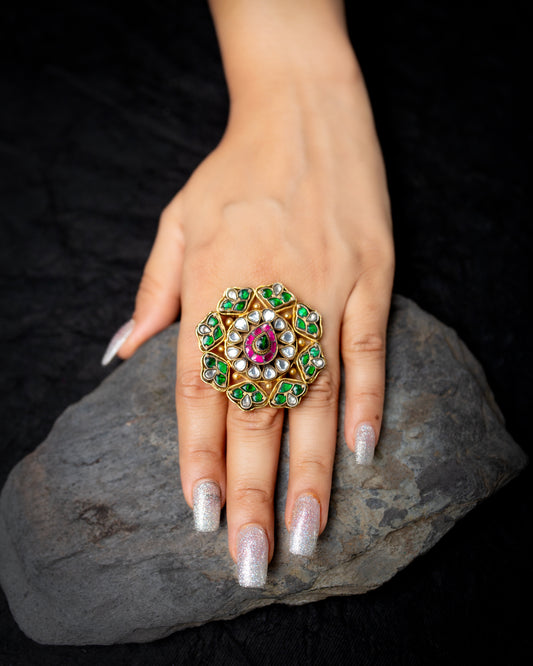 Polki maharani ring