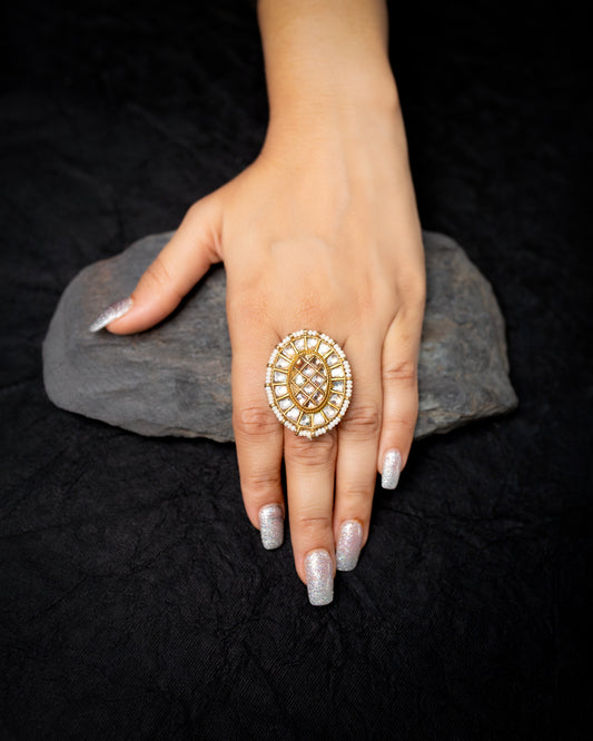 Gold polki ring