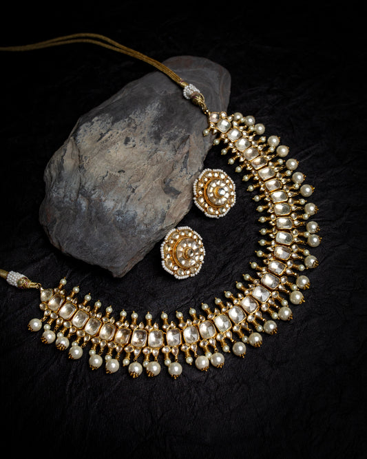 Kundan Polki necklace set