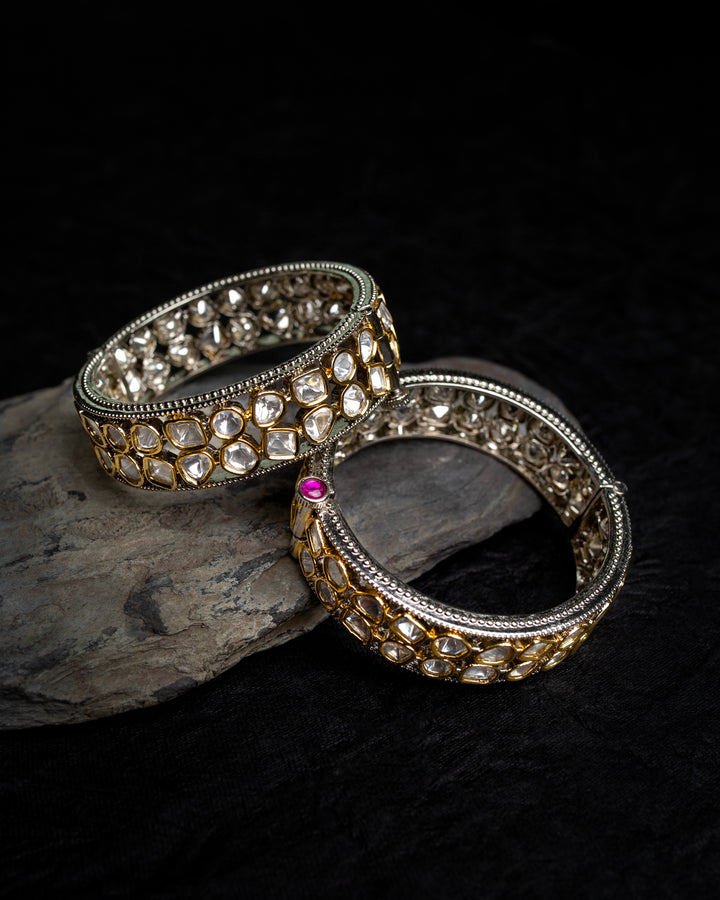 Arshia Polki Ruby bangle(Single Piece)
