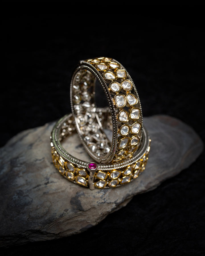 Arshia Polki Ruby bangle(Single Piece)