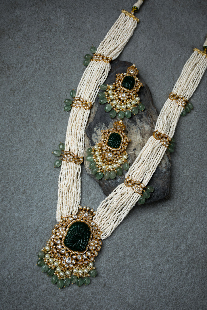 Verdant Moissanite polki green pendant