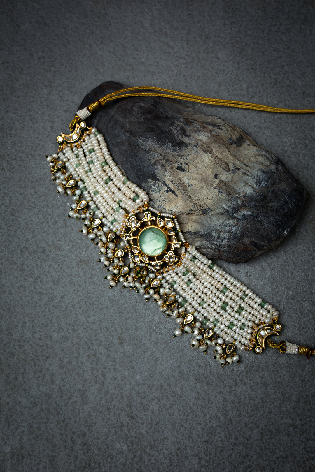 Resham Kundan Choker Set