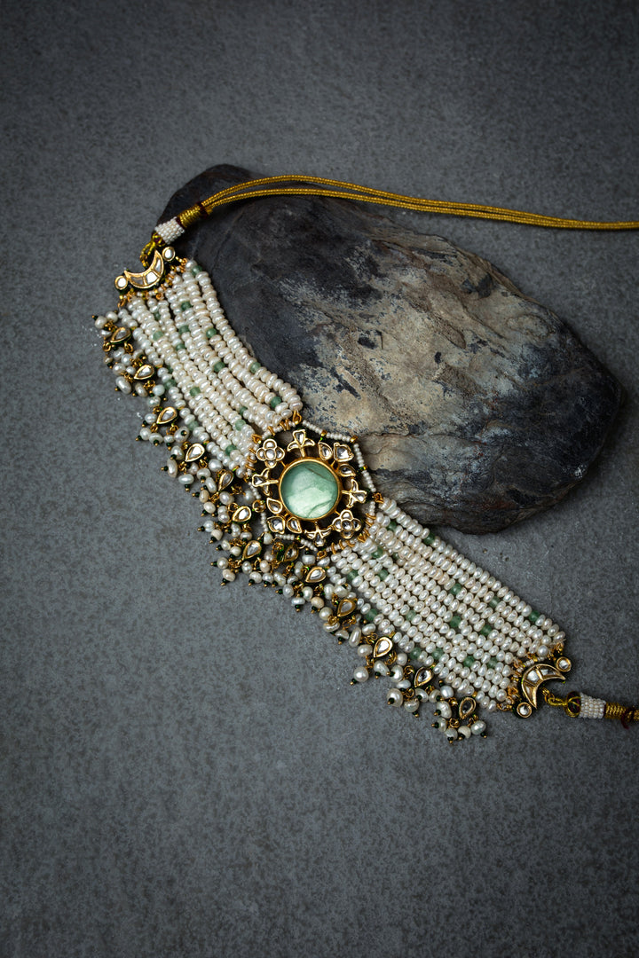 Resham Kundan Choker Set
