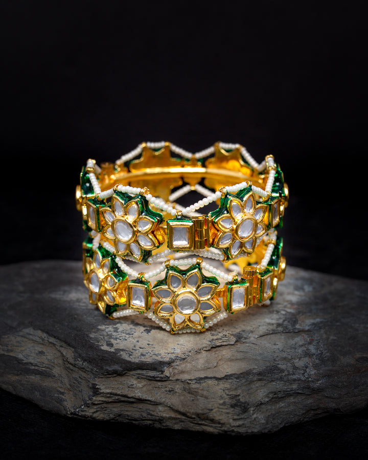 Banjara Polki Meena Bangle(Single Piece)
