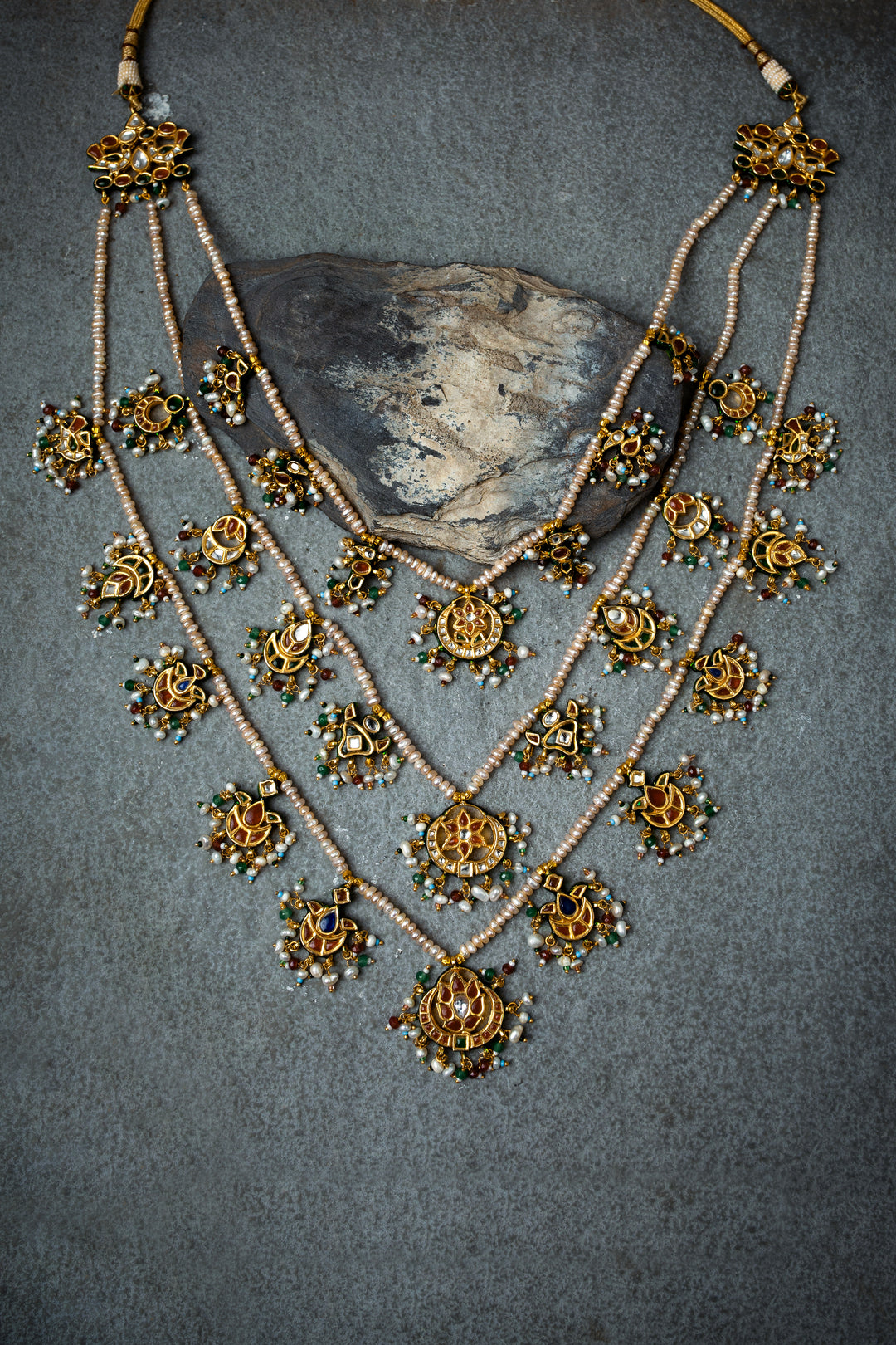 Rajsi Kundan Long Necklace Set