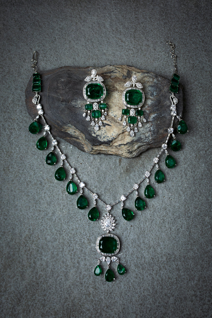 Verdant Green Diamond Necklace
