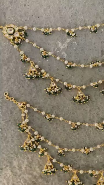 Arshia Polki Detached Ear Chain