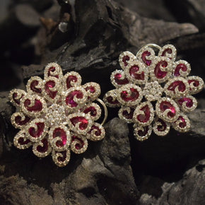 The Flower silver  studs